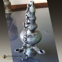 14'' High Old Dambadeni Oil Lamp පරණ දඹදෙණි පහන 