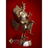 24 inches Height Brass God Vishnu Statue (පිත්තල විෂ්ණු දේව පිළිමය)