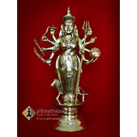 24 inches Height Brass God Kali Statue (කාලි මෑණි දේව පිළිමය)