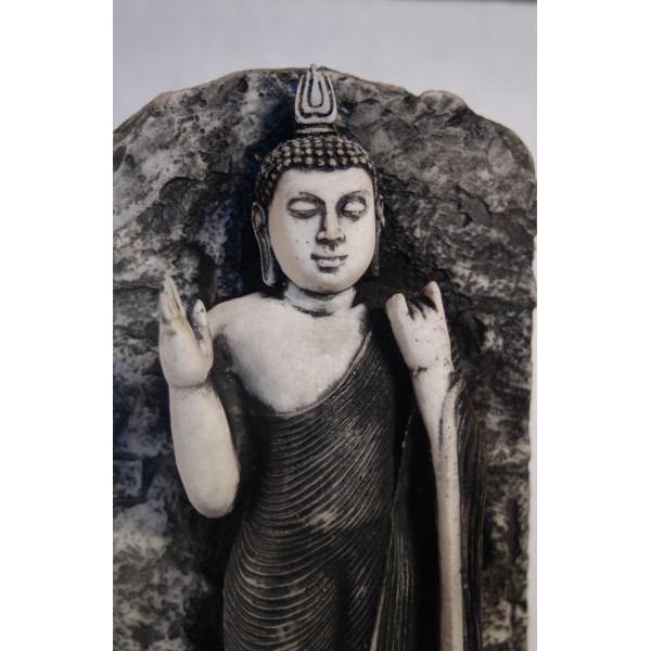 Stone Pressed 12" Height Awkana Buddha Stature