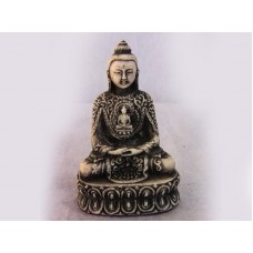 4" Decorated Buddha Stature