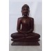 12" Height Wood Buddha Statue